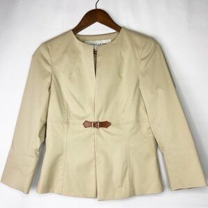 DONCASTER Tan Long Sleeve Jacket EUC - Size 2